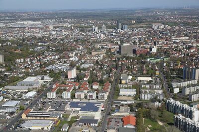Luftbild Lauterborn Musikerviertel Innenstadt