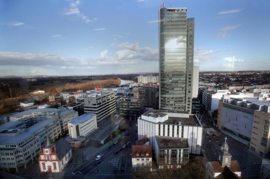 Blick auf Offenbach vom Rathaus-Casino