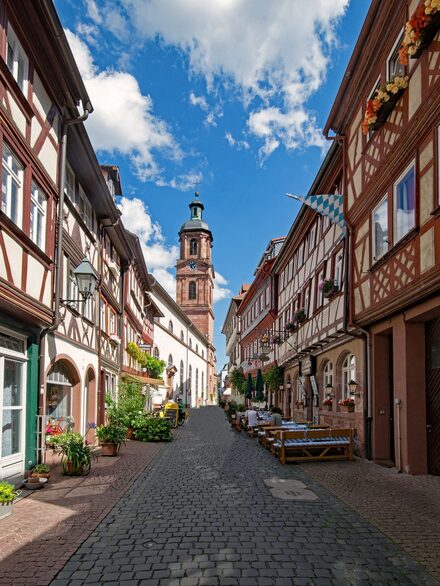Altstadt Miltenberg mit Fachwerkhäusern