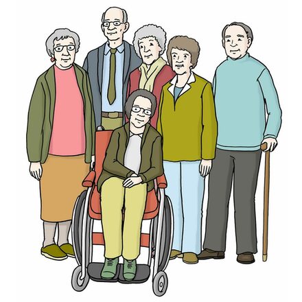 Gruppe von älteren Menschen
