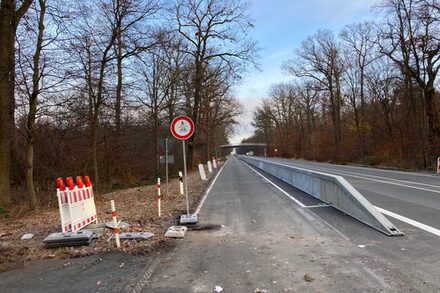 Verkehrsversuch Sprendlinger Landstraße, Dezember 2021