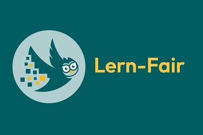 grünes Logo: Eule und gelbe Schrift "Lern-Fair"