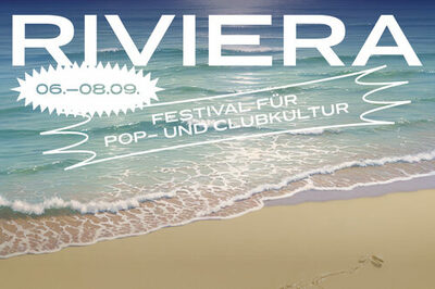 Banner von Riviera mit Meer und Strand